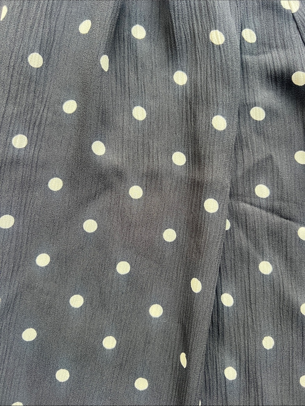 LOFT Black Blouse with White Polka Dots - Size XL - New with tags - Picture 5 of 8